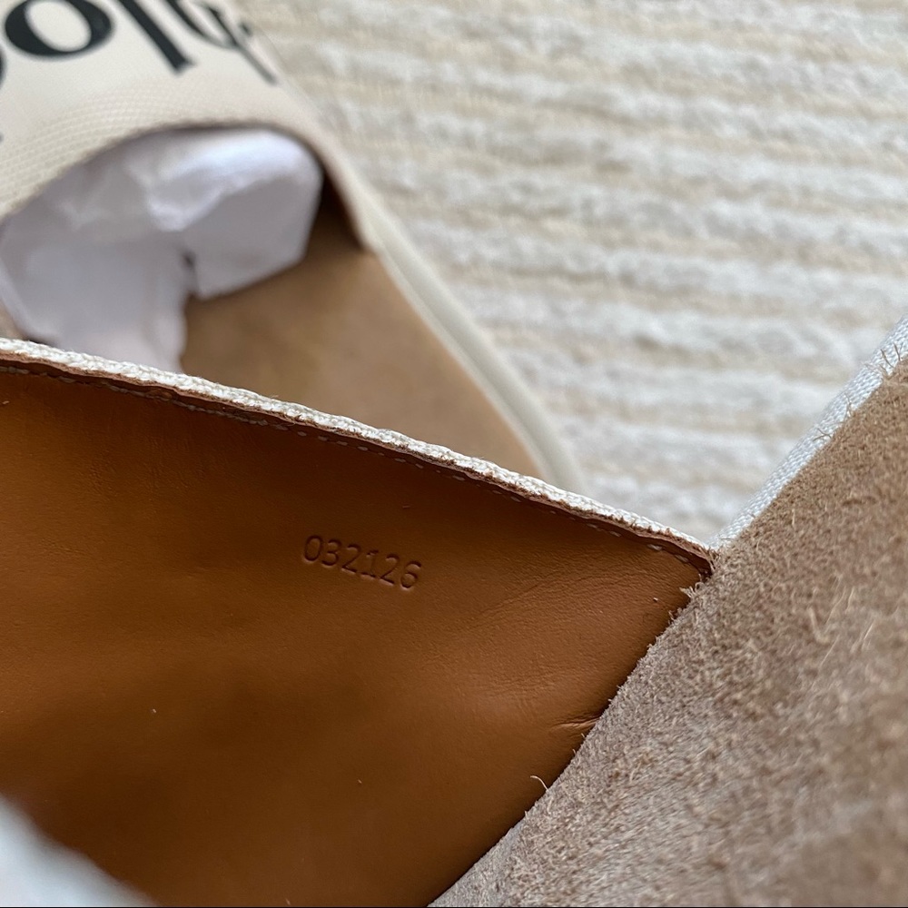 NWT Chloe Woody suede slippers size 10 - Picture 14 of 16